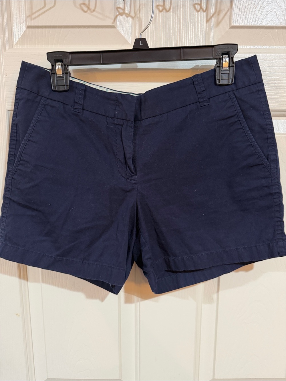 J. Crew Factory Navy Cotton Chino Bermuda Shorts